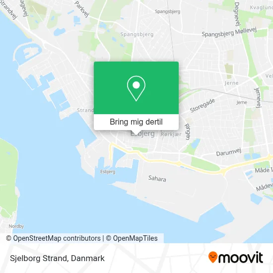 Sjelborg Strand kort