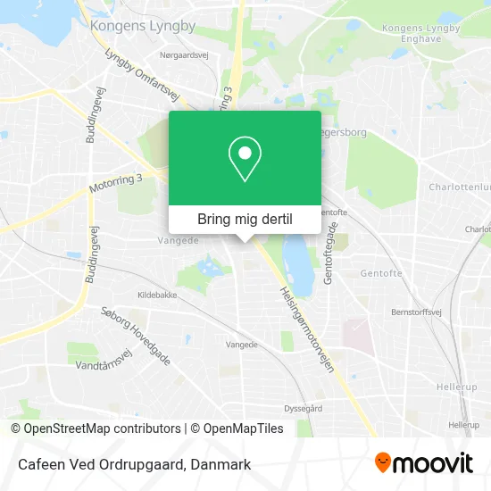 Cafeen Ved Ordrupgaard kort