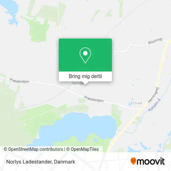 Norlys Ladestander kort