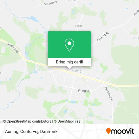 Auning, Centervej kort