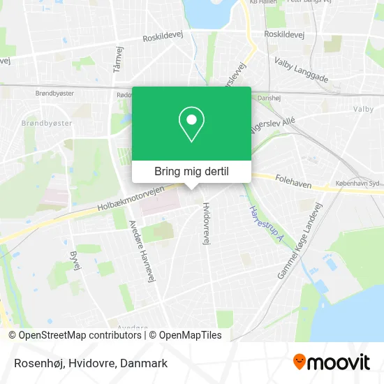 Rosenhøj, Hvidovre kort