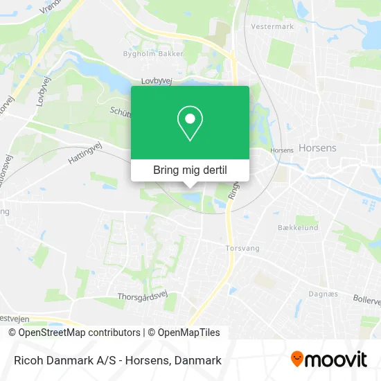 Ricoh Danmark A/S - Horsens kort