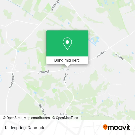 Kildespring kort