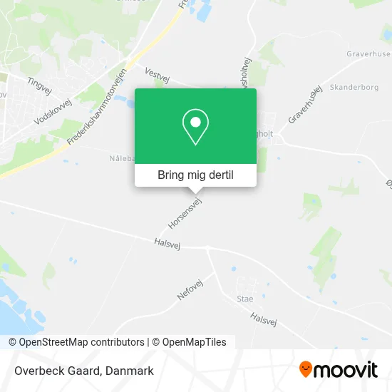 Overbeck Gaard kort