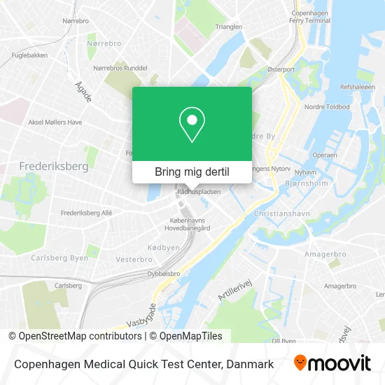 Copenhagen Medical Quick Test Center kort