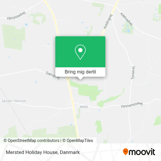 Mersted Holiday House kort