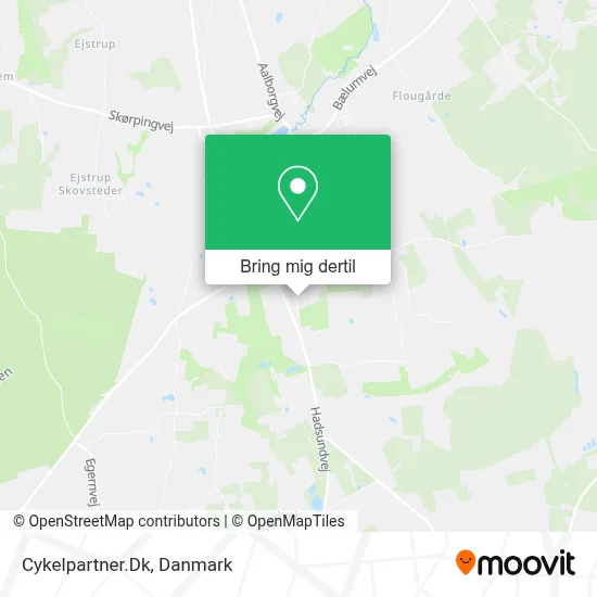Cykelpartner.Dk kort