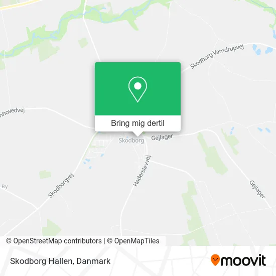 Skodborg Hallen kort
