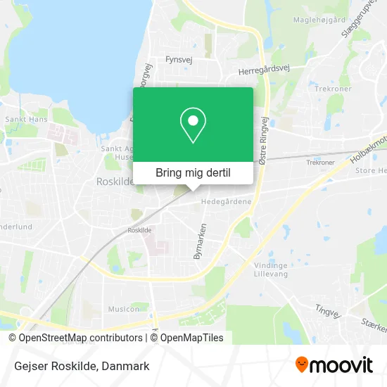 Gejser Roskilde kort