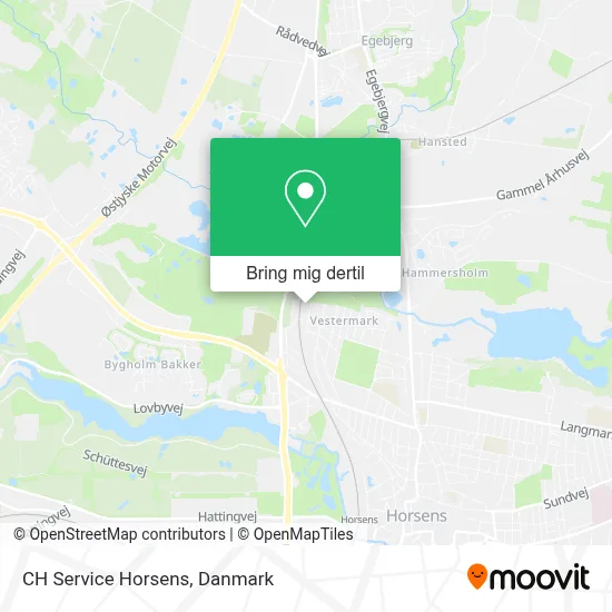 CH Service Horsens kort