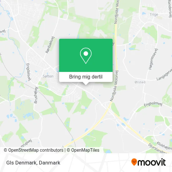 Gls Denmark kort