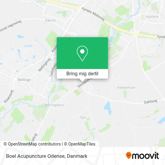 Boel Acupuncture Odense kort