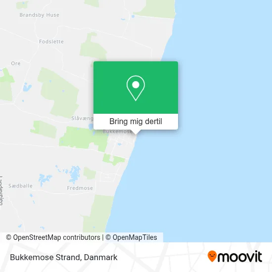 Bukkemose Strand kort
