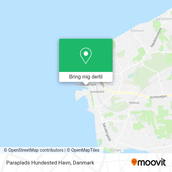 Paraplads Hundested Havn kort