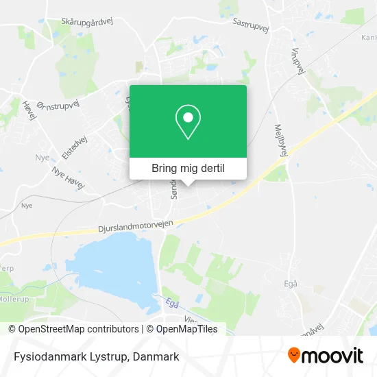Fysiodanmark Lystrup kort