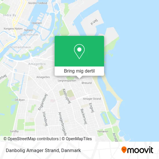 Danbolig Amager Strand kort