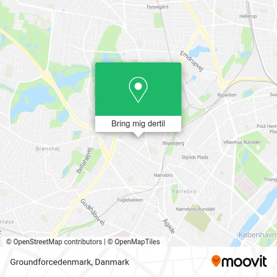 Groundforcedenmark kort