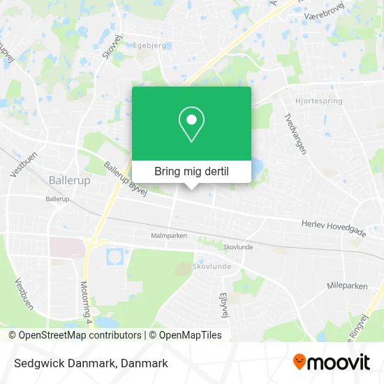 Sedgwick Danmark kort