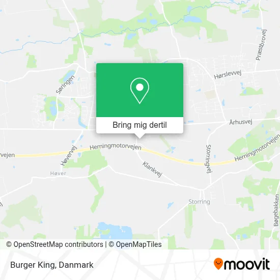Burger King kort