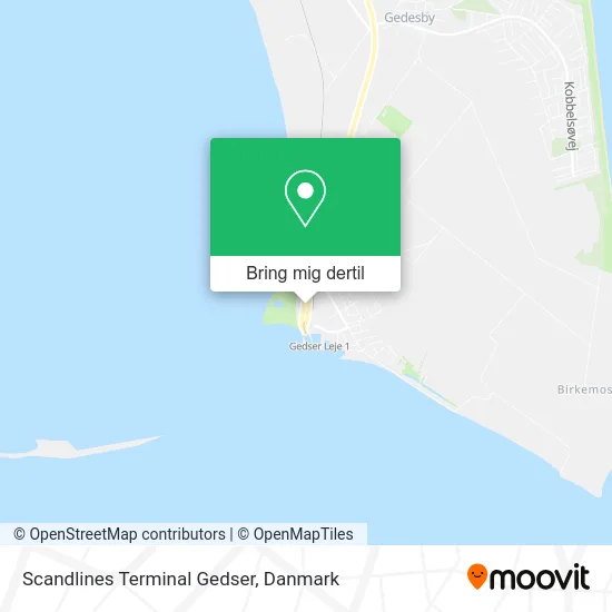 Scandlines Terminal Gedser kort