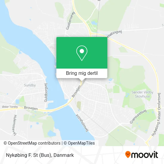 Nykøbing F. St (Bus) kort