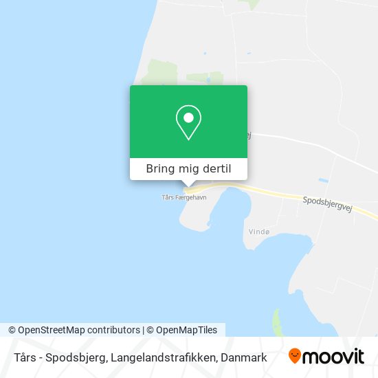 Tårs - Spodsbjerg, Langelandstrafikken kort