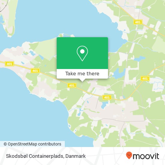 Skodsbøl Containerplads kort