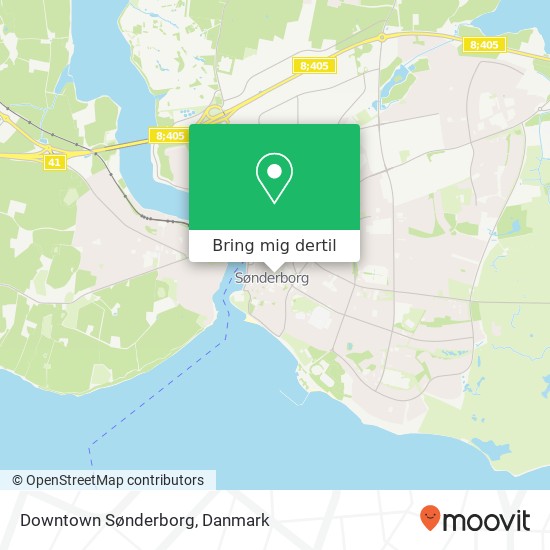 Downtown Sønderborg kort