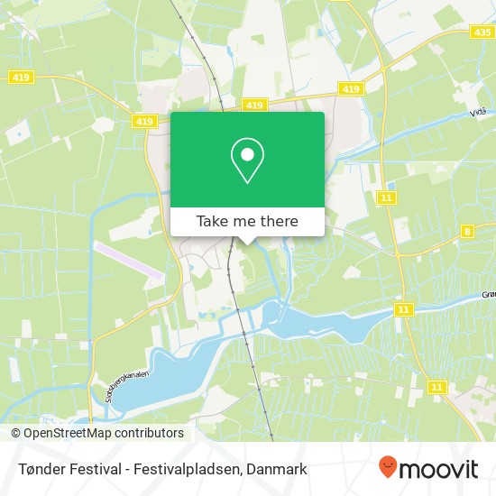 Tønder Festival - Festivalpladsen kort