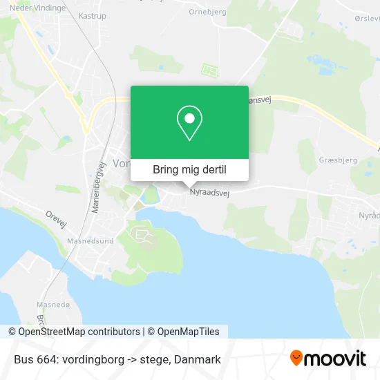 Bus 664: vordingborg -> stege kort