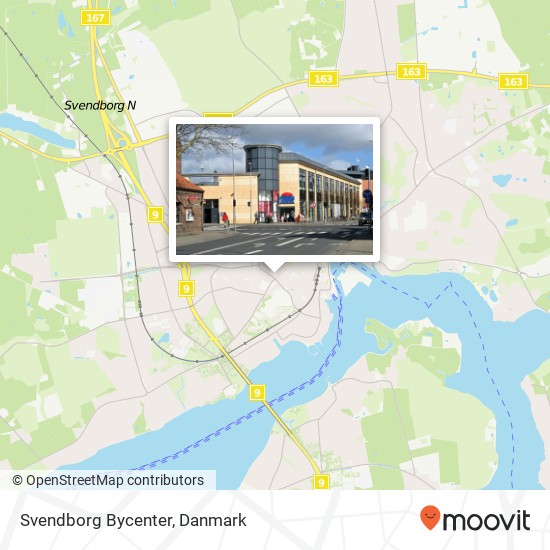 Svendborg Bycenter kort