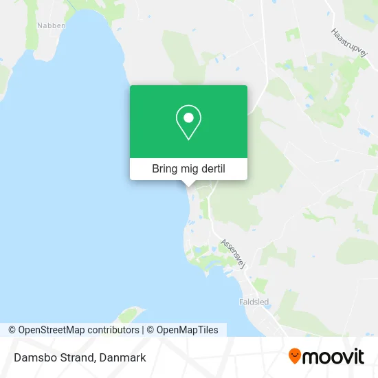 Damsbo Strand kort