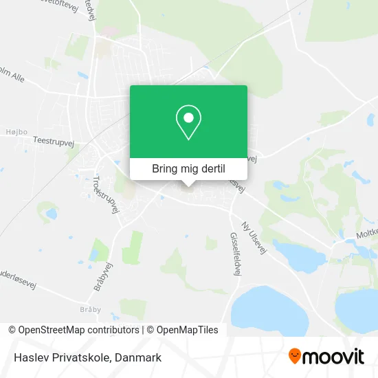 Haslev Privatskole kort