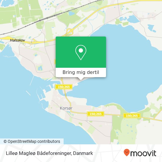 Lilleø Magleø Bådeforeninger kort