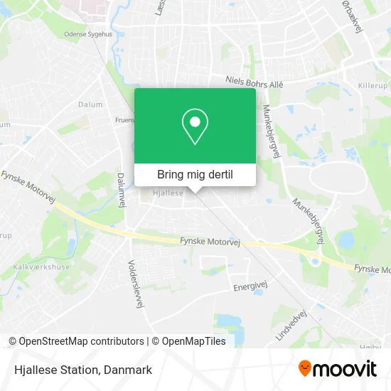 Hjallese Station kort