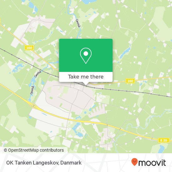 OK Tanken Langeskov kort