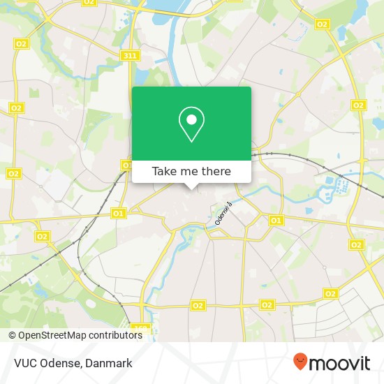 VUC Odense kort