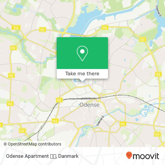 Odense Apartment 👌💗 kort