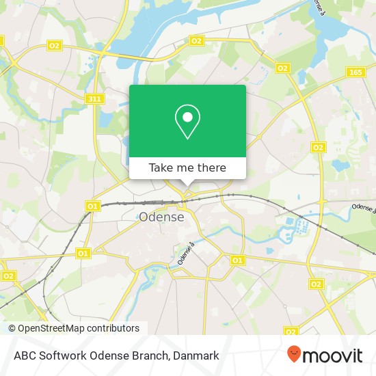 ABC Softwork Odense Branch kort