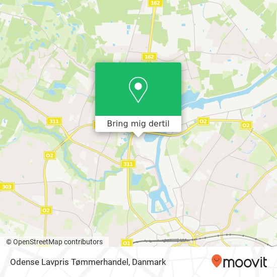 Odense Lavpris Tømmerhandel kort