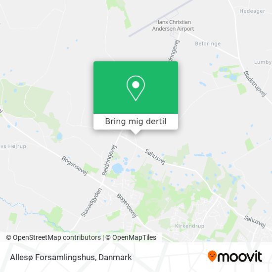 Allesø Forsamlingshus kort