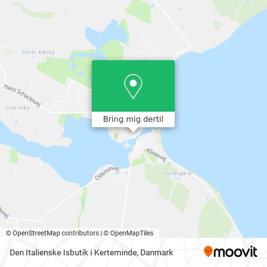 Den Italienske Isbutik i Kerteminde kort