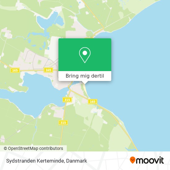 Sydstranden Kerteminde kort