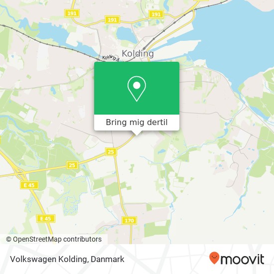 Volkswagen Kolding kort