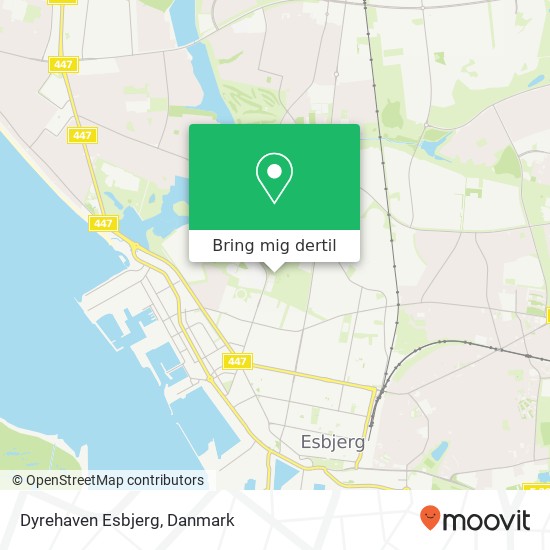 Dyrehaven Esbjerg kort