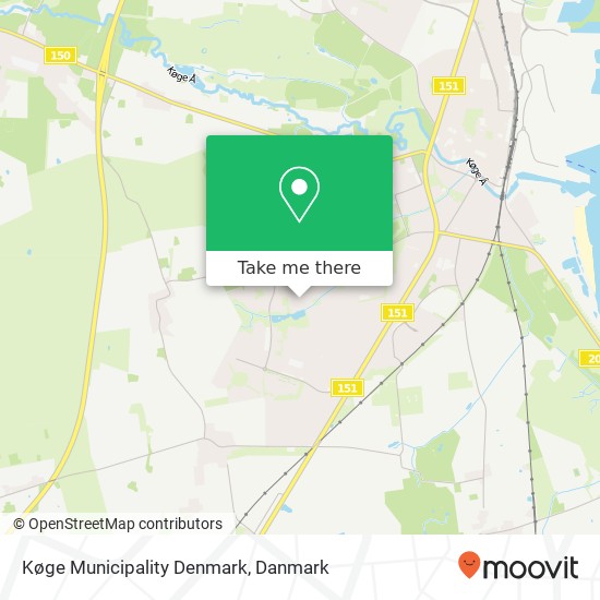 Køge Municipality Denmark kort