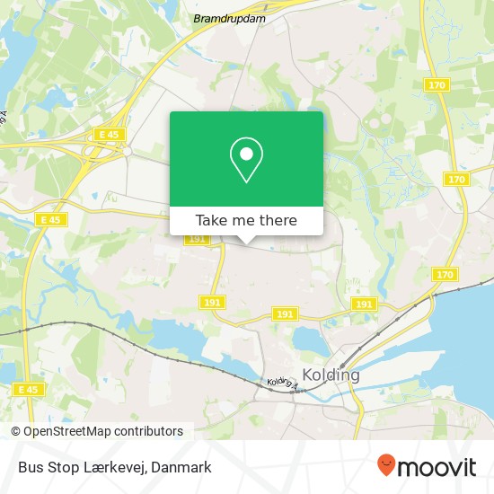 Bus Stop Lærkevej kort