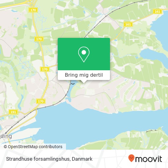 Strandhuse forsamlingshus kort