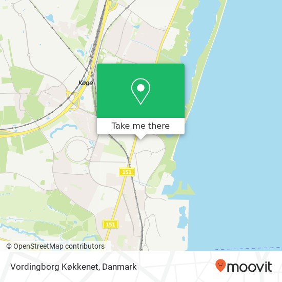 Vordingborg Køkkenet kort