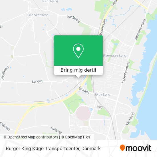 Burger King Køge Transportcenter kort